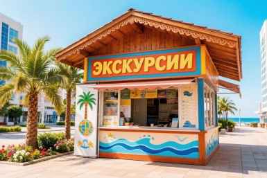 Экскурсионный киоск Создано при помощи ИИ