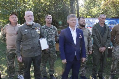 Евгений Мосейко закрыл смену военно-палаточного лагеря в Славянском районе Андрей Веригин