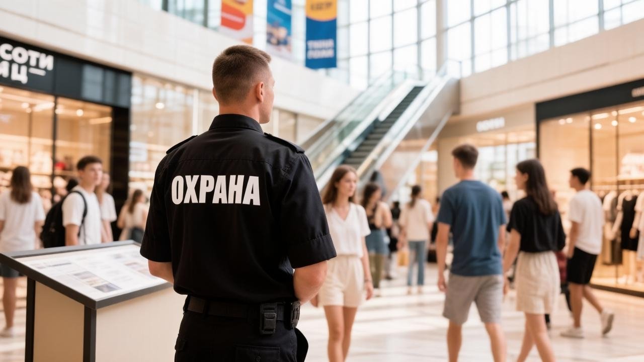 Охранник в ТЦ Создано при помощи ИИ