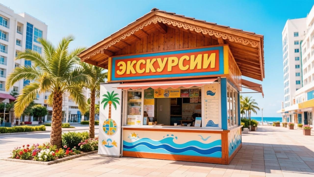 Экскурсионный киоск Создано при помощи ИИ